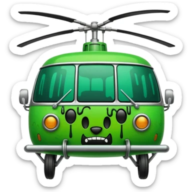 the word Chopper in green graffiti font sticker
