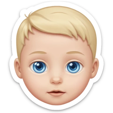 baby blue eyes sticker