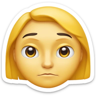 The look you give someone when you are tempted by something, know you shouldn’t do something but want to, afrer saying noooo we shouldn’t l, as if to say “or should we?” In classic yellow face emoji style. Sort of chin doen, slight smirk but downwards, and eyebrows up and eyes suggestive sticker