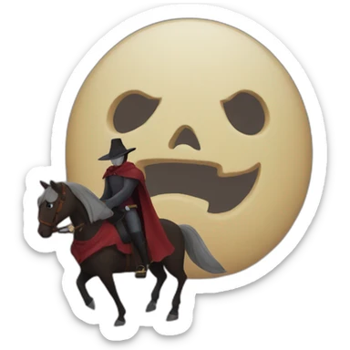 Headless horseman sticker