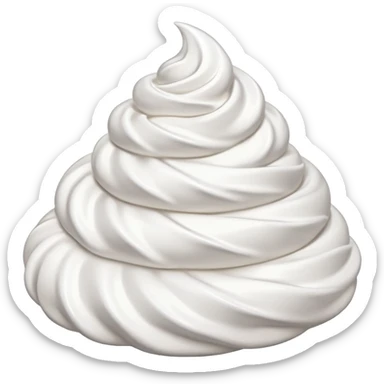 whipped cream sticker