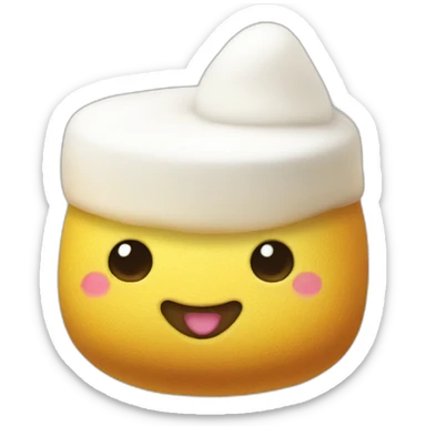 Marshmallow peep sticker