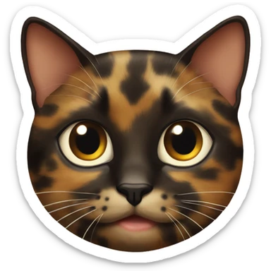 tortoiseshell cat  sticker