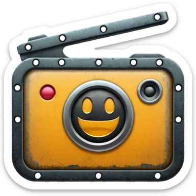 Grunge Film logo sticker