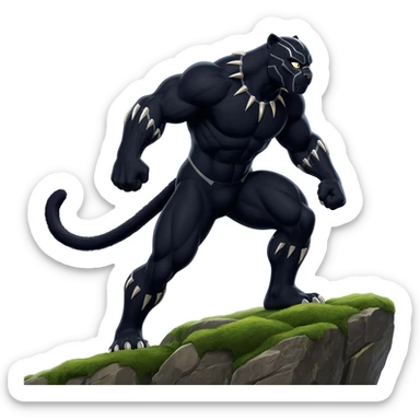 pantera negra animal sticker