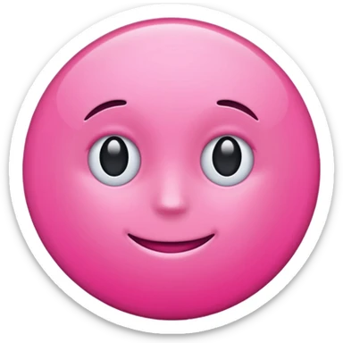 circulo + color rosa. NO cara ni nada, SOLO EL CIRCULO ROSA sticker