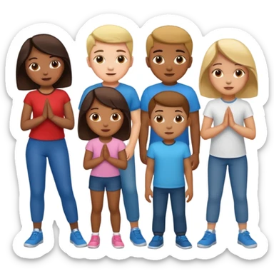 create photographers and boys and girls in different poses sticker