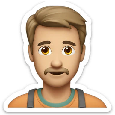 A dad who run out with milk sticker