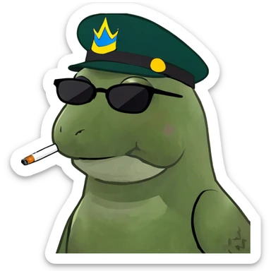 Mourning dove smoking cigarette  sticker