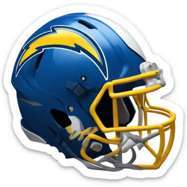 La chargers football helmet sticker