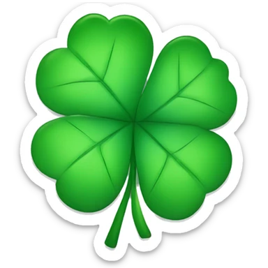 Four leaf clover sticker