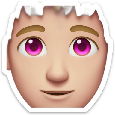 pink eyed guy sticker