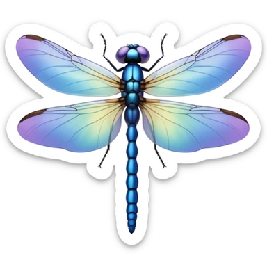 Periwinkle Dragonglfly sticker