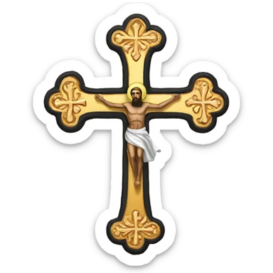 Orthodox cross sticker