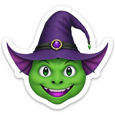 create Oogie boogie From nightmare before Christmas,maleficent and elphaba emoji from wicked. As Emojis that don’t already exists. sticker