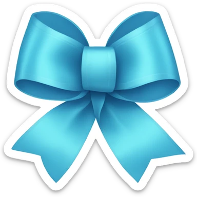 skyblue ribbon sticker
