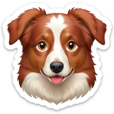 Australian sheperd red merle sticker