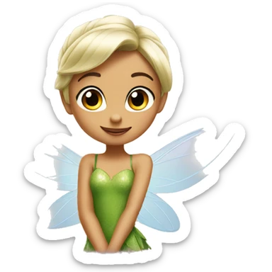 Salute tinkerbell sticker