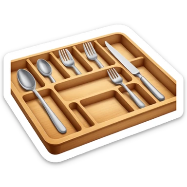 Cutlery tray sticker