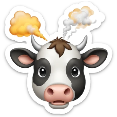 cow smoke weed sticker
