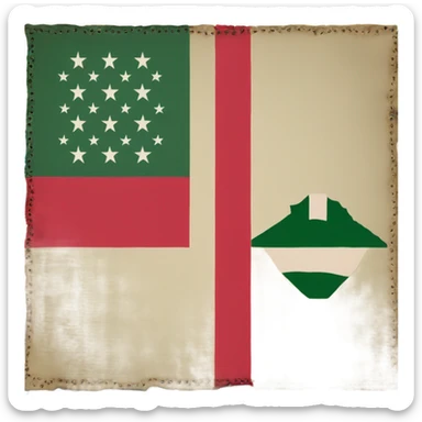 flag of old iraq 2001 sticker