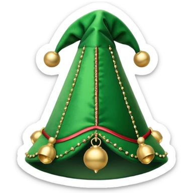 green jester hat sticker