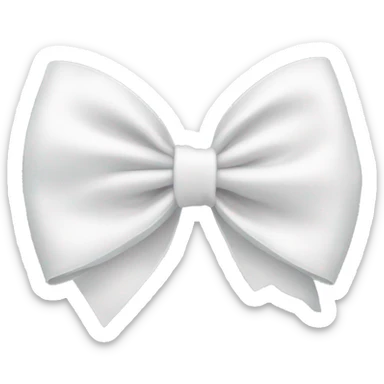 white bow sticker