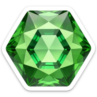 Demantoid Garnet gem sticker