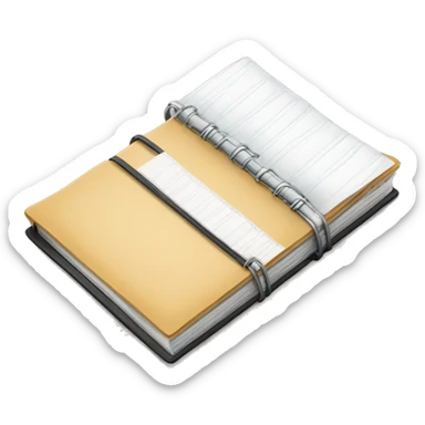 contact agenda book sticker