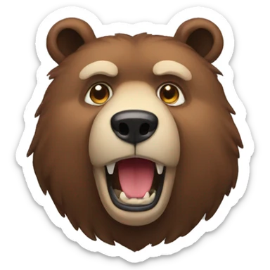 Urso nervoso sticker