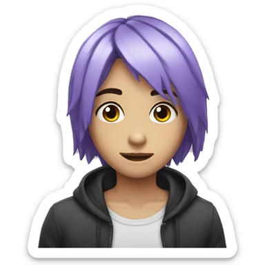 Una emo enojada sticker