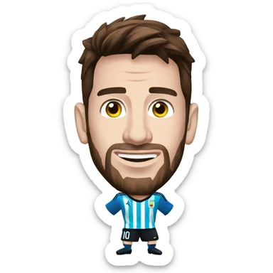 Messi con mundial  sticker
