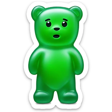 Gummy bear sticker