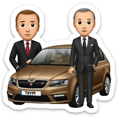 Recep Tayyip Erdoğan Skoda Octavia rs kullanıyor sticker
