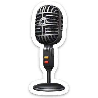 mic recorder symbol for a chatbot  sticker