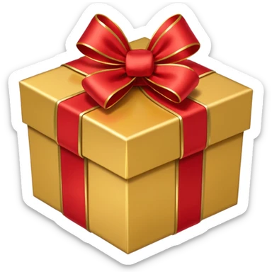 Gift box open sticker