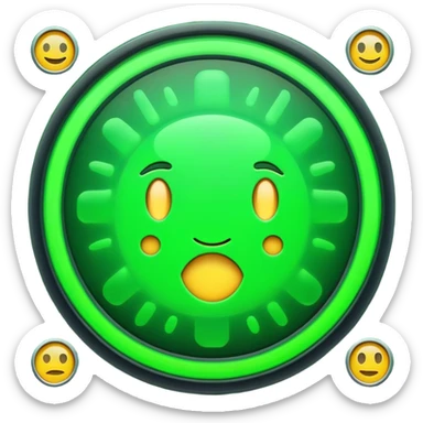radar system scanning for emoji faces, radar screen with emoji blips sticker