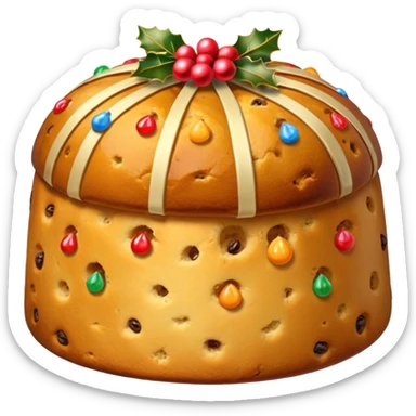Christmas panettone sticker