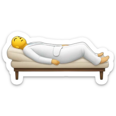A person lying down sticker