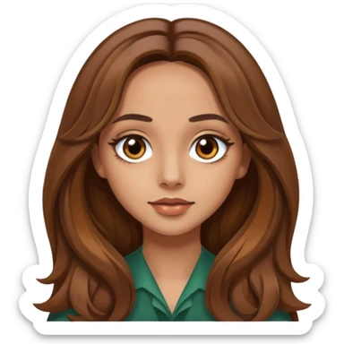 Jade Thirlwall with long brown hair sticker