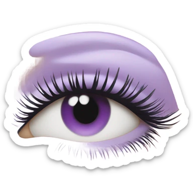 pastel purple chanel mascara sticker