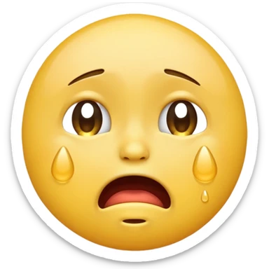 funny crying emoji sticker