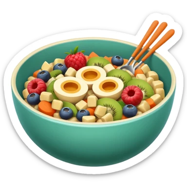 healthy bowl sticker