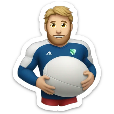 Balon de rugby sticker