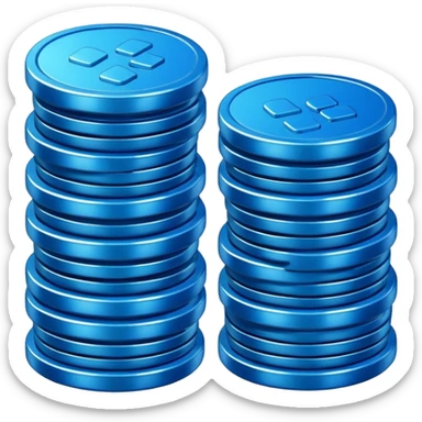 blue coins credit pack sticker