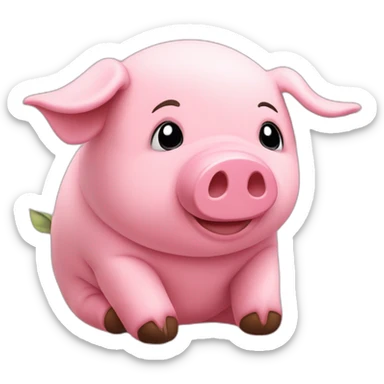 Ty-tulip-stuffed-pig-toy-slouching-sitting-plush-fluffy sticker