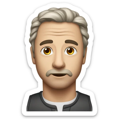 Девушкам ,русая, с челкой , с синимиж глазами , с белой майкой sticker