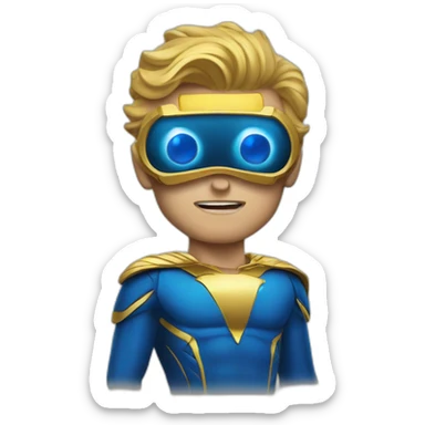 Homelander shooting laser eyes sticker