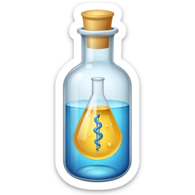 vial de vacuna sticker