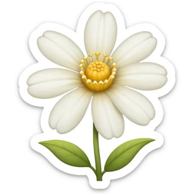 Flor margarita sin verde sticker